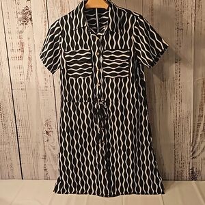 New Glory Short Sleeve Button Down Dress